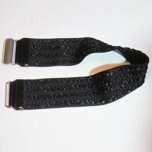 Black belt with beautiful raised design